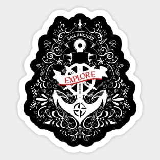 Anchor geometric Sticker